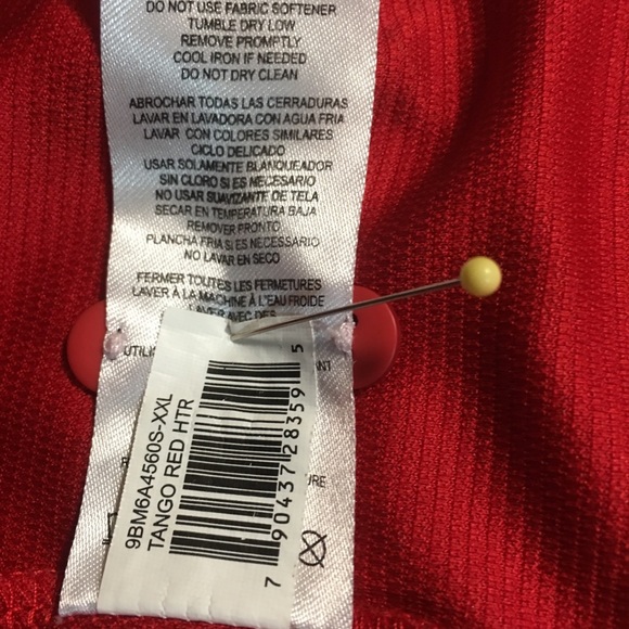 FREE COUNTRY XXL RED POLO MICRO TECH ULTIMATE Tango Red Htr - Picture 7 of 7